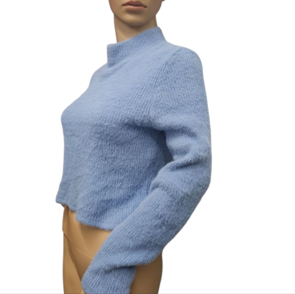 Zara Light Blue Women's Sweater - Picture 3 of 6